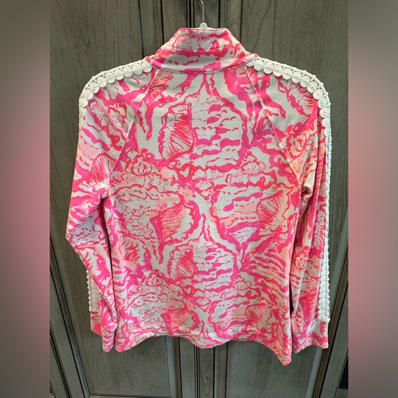 Lilly Pulitzer Jacket Pink W/Shell Pattern Size S - Picture 4 of 4